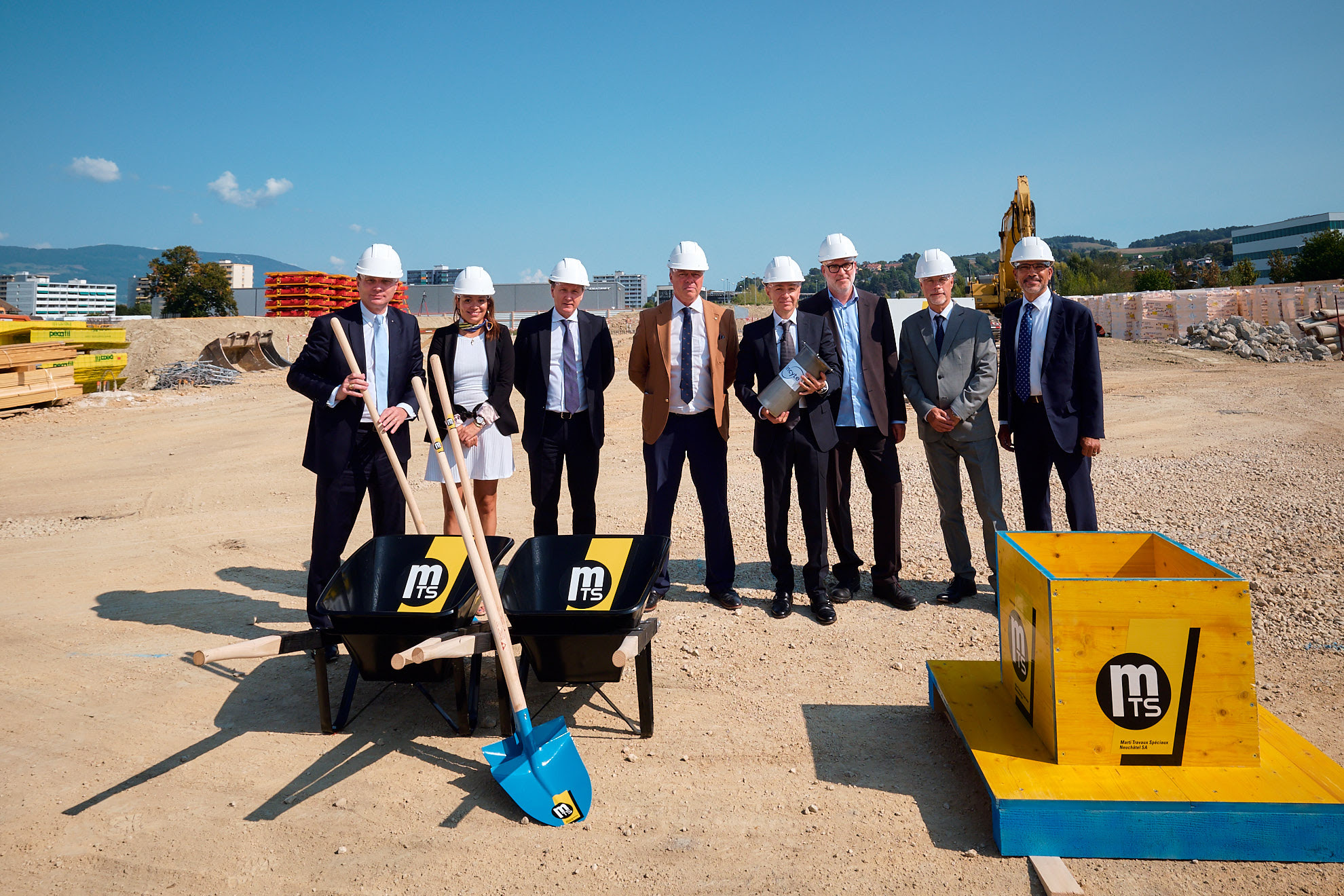 Incyte Yverdon première pierre Incyte Yverdon première pierre