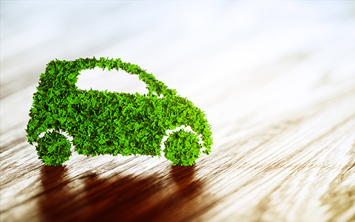 Sustainable transport concept. Sustainable transport concept. 3D Illustration.